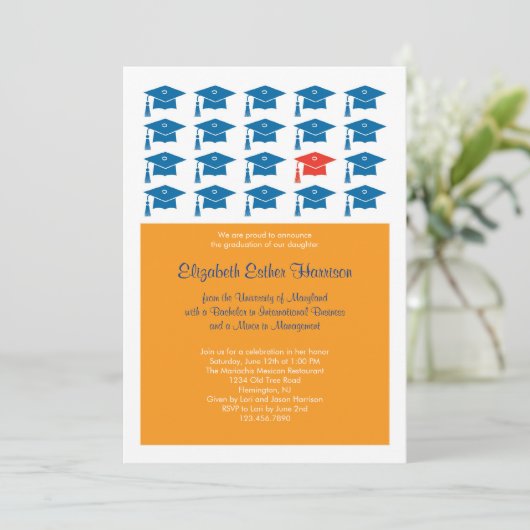 Pet Afstuderen Uitnodiging (Staand voorkant)