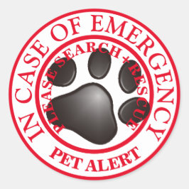 PET-ALERT RONDE STICKER