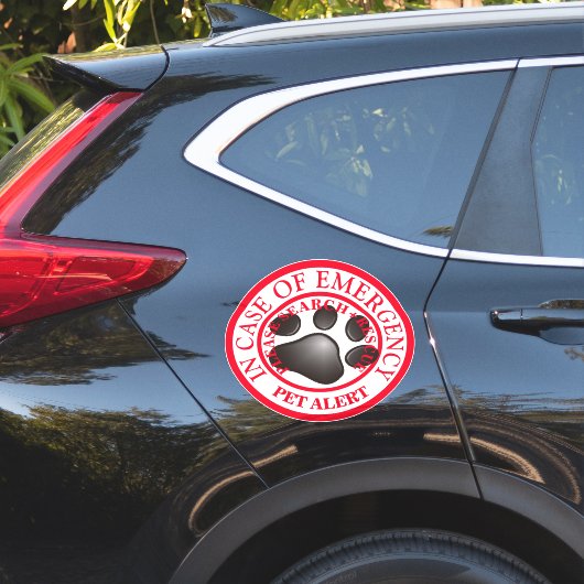 Pet Alert Sticker (Auto Zijkant)