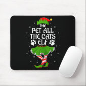 Pet All The Cats Elf Christmas Girls Women Elf Squ Muismat (Met muis)