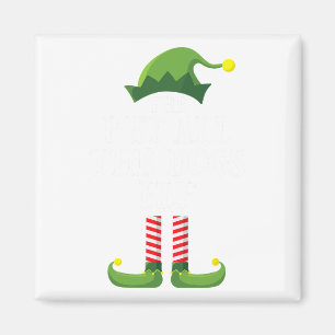 Pet alle honden Elf Matching Family Group Christm Magneet