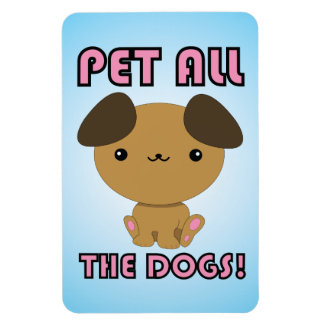 Pet Alle Honden! Kawaii Puppy Magneet