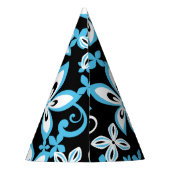 PET ALOHA HAWAII (BLACK/BLUE) PARTIJ FEESTHOEDJES (Achterkant)