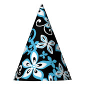 PET ALOHA HAWAII (BLACK/BLUE) PARTIJ FEESTHOEDJES (Voorkant)
