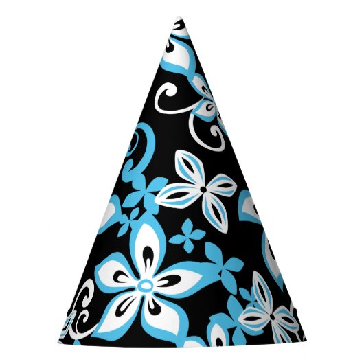 PET ALOHA HAWAII (BLACK/BLUE) PARTIJ FEESTHOEDJES (Voorkant)