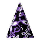 PET ALOHA HAWAII (BLACK/PAARS) PARTIJ FEESTHOEDJES (Achterkant)