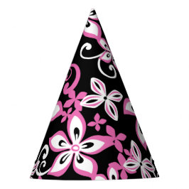 PET ALOHA HAWAII (BLACK/PINK) PARTIJ FEESTHOEDJES