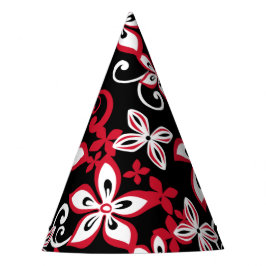 PET ALOHA HAWAII (BLACK/RED) PARTIJ FEESTHOEDJES