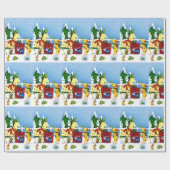 Pet Animals houden van kerstpapier Cadeaupapier (Vlak)