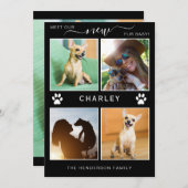 Pet Announcement Fur Baby Modern Foto Collage Aankondiging (Voorkant / Achterkant)