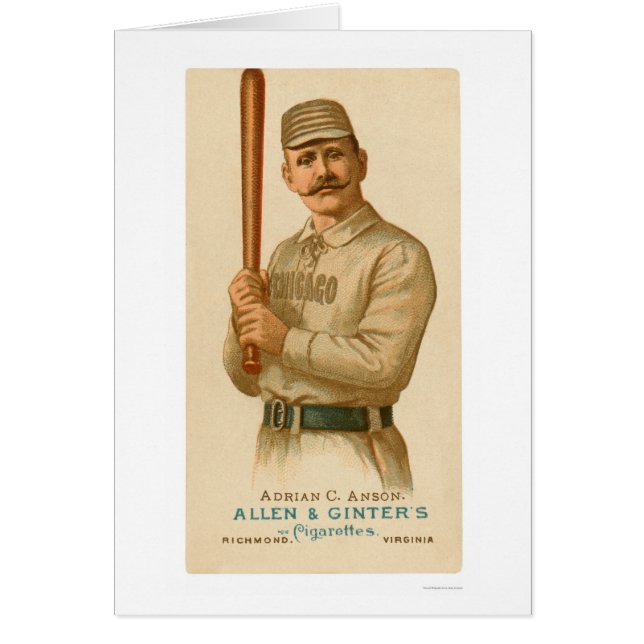 Pet Anson Baseball Card 1887 (Voorkant)