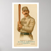 Pet Anson Baseball Kaart 1887 Poster (Voorkant)