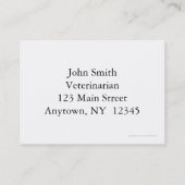 Pet Appointment Card Afsprakenkaartje (Achterkant)