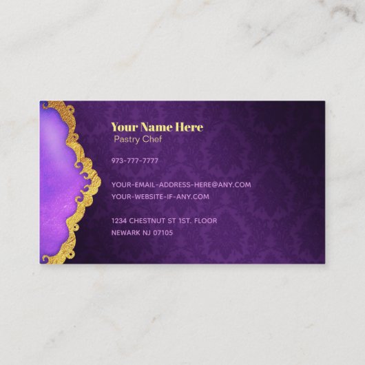 Pet Bakery-Visitekaartjes Visitekaartje (Achterkant)