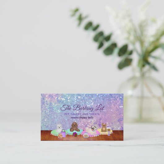 Pet Bakery-Visitekaartjes Visitekaartje (Staand voorkant)