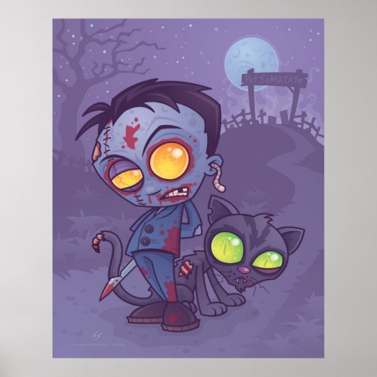 Pet-begraafplaats Poster (Voorkant)