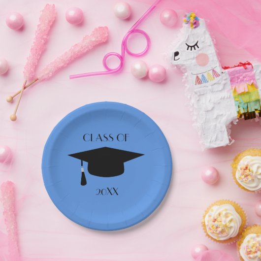 Pet bewerkbaar Afstuderen Papieren Bordje (Feest)