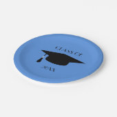 Pet bewerkbaar Afstuderen Papieren Bordje (Gekanteld)