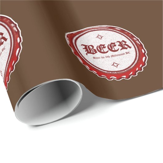 Pet Bierflesje Cadeaupapier (Rol Hoek)