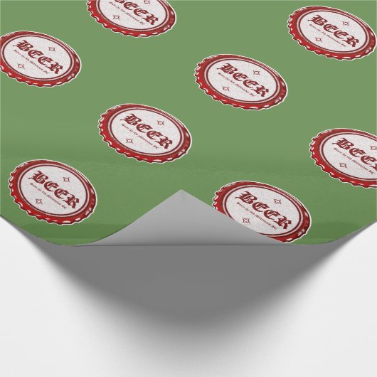 Pet Bierflesje Cadeaupapier (Hoek)