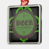 Pet Bierflesje Metalen Ornament (Links)