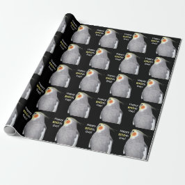 Pet Bird Cockatiel Foto Happy BIRD Day Birthday Cadeaupapier