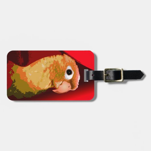 Pet Bird Green Cheek Conure Parakeet Owner Parrot Bagagelabel (Voorkant horizontaal)