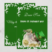  Pet Bird St. Patrick's Day Son/Grandson Feestdagenkaart (Voorkant / Achterkant)