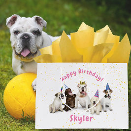 Pet Birthday Dog Celebration | Roze Groot Cadeauzakje