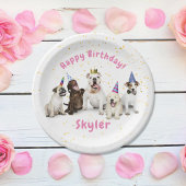 Pet Birthday Dog Celebration | Roze Papieren Bordje