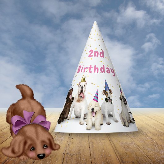 Pet Birthday Dog Party | Roze Feesthoedjes
