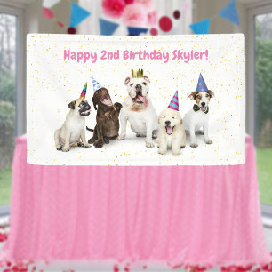 Pet Birthday Dog Party   Roze Spandoek