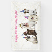 Pet Birthday Dog Party | Roze Spandoek (Verticaal)