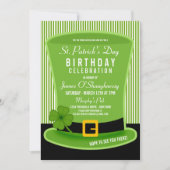 Pet Birthday Party - Uitnodigingen op Leprechaun (Voorkant)