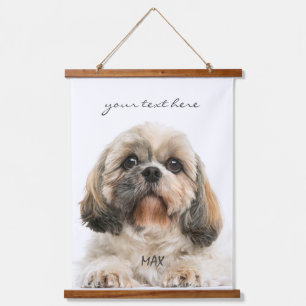 Pet Birthday Photo Dog Dad Custom Hangend Wandkleed