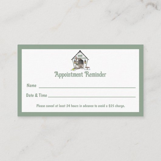 Pet Boarding Visitekaartje (Achterkant)