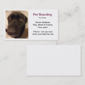 Pet Boarding Visitekaartje (Voorkant / Achterkant)