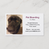 Pet Boarding Visitekaartje (Voorkant)