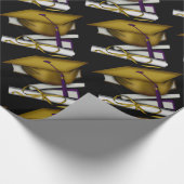 Pet boeken en diplomasuppeerpapier op de dag van h cadeaupapier (Hoek)