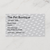 Pet Boutique Cute Dog Pattern Visitekaartje (Voorkant)