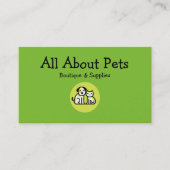 Pet Boutique en levert Visitekaartjes (Voorkant)