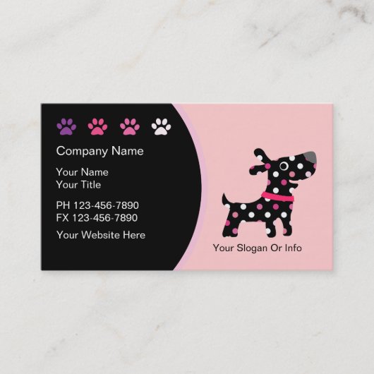 Pet Boutique Visitekaartjes (Voorkant)