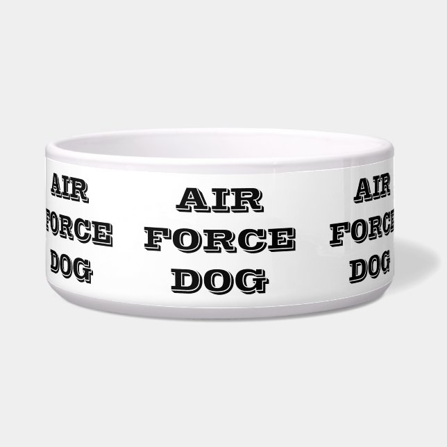 Pet Bowl Air Force Dog Voerbakje (Voorkant)