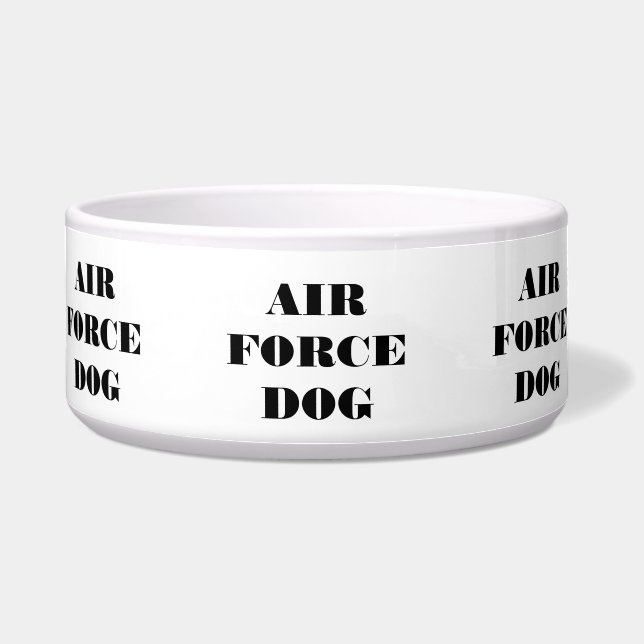 Pet Bowl Air Force Dog Voerbakje (Voorkant)
