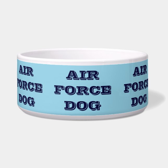 Pet Bowl Air Force Dog Voerbakje (Voorkant)
