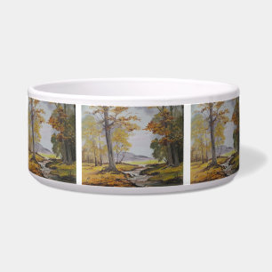 Pet Bowl Ann Hayes Tekening Forest Stream Voerbakje