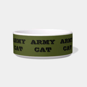 Pet Bowl Army Cat Voerbakje