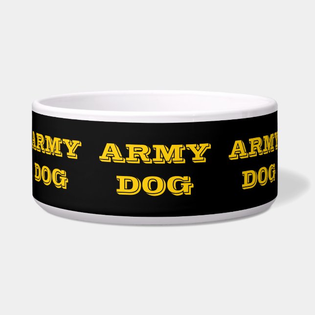 Pet Bowl Army Dog Voerbakje (Voorkant)