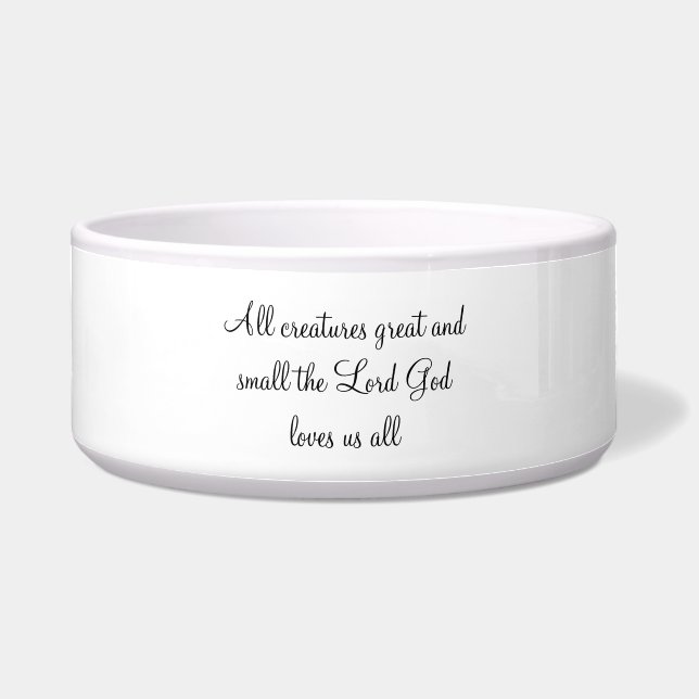 Pet Bowl art stijl ontwerp Voerbakje (Voorkant)