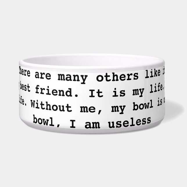 Pet Bowl - 'Full Metal Jacket' geïnspireerd Voerbakje (Voorkant)